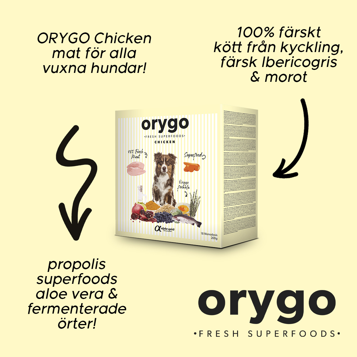 ORYGO Chicken hundfoder med kyckling
